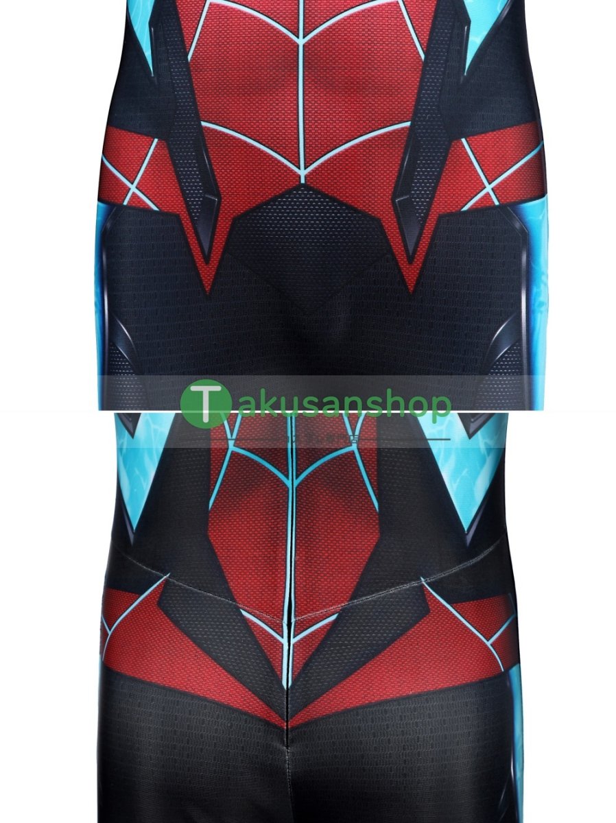 画像10: 子供向 スパイダーマン 2 Spider-Man 2 マイルス・モラレス マイルズ  風 全身タイツ コスチューム コスプレ衣装 (10)