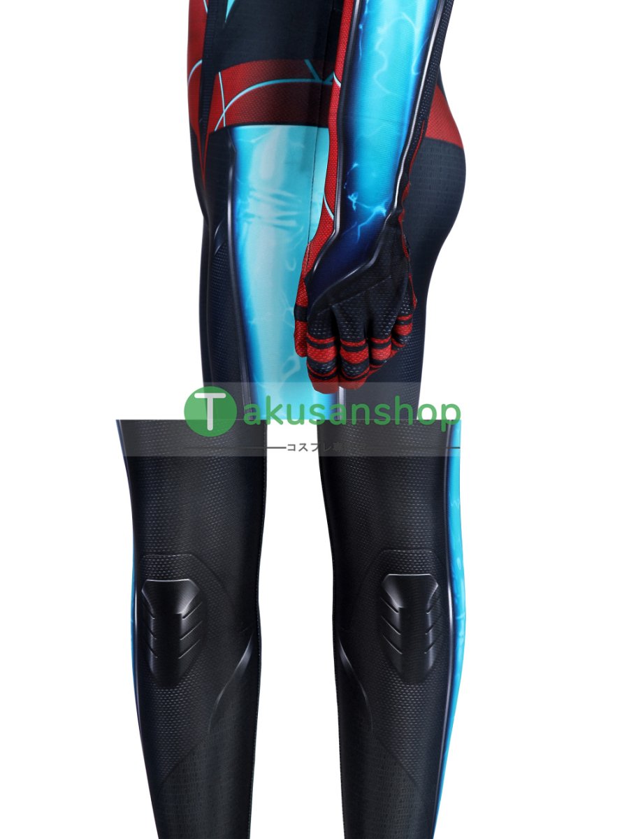 画像11: 子供向 スパイダーマン 2 Spider-Man 2 マイルス・モラレス マイルズ  風 全身タイツ コスチューム コスプレ衣装 (11)