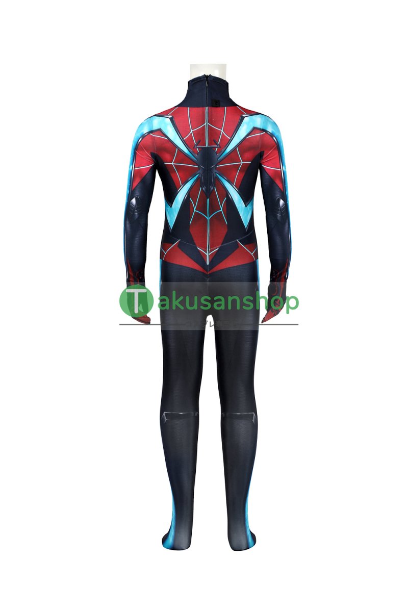 画像6: 子供向 スパイダーマン 2 Spider-Man 2 マイルス・モラレス マイルズ  風 全身タイツ コスチューム コスプレ衣装 (6)