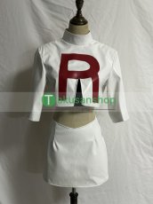 画像2: ポケットモンスター ロケット団  ムサシ コジロウ  風 コスチューム コスプレ衣装 オーダーメイド (2)