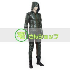 画像2: Arrow アローシーズン5 オリバー・クイーン Oliver Queen 靴付き コスプレ衣装 (2)