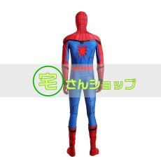画像4: 2017映画  スパイダーマン:ホームカミング Spider Man ピーター・パーカー 靴付き コスプレ衣装  バラ売り可 (4)