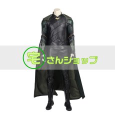 画像2: マイティ・ソー/バトルロイヤル ロキ  靴付き コスプレ衣装  バラ売り可 (2)