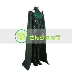 画像3: マイティ・ソー/バトルロイヤル ヘラ 死を司る女神 靴付き コスプレ衣装  バラ売り可 (3)