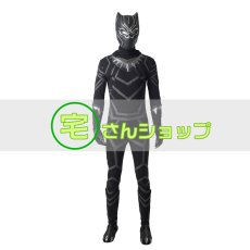 画像1: 2018映画 ブラックパンサー Black Panther ティチャラ  靴付き マスク付き コスプレ衣装 バラ売り可 (1)