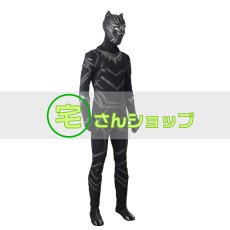 画像2: 2018映画 ブラックパンサー Black Panther ティチャラ  靴付き マスク付き コスプレ衣装 バラ売り可 (2)