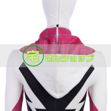 画像6: スパイダーマン: スパイダーバース Spider-Man: Into the Spider-Verse グウェン・ステイシー / スパイダー・グウェン  コスプレ衣装 (6)