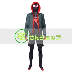 画像1: スパイダーマン: スパイダーバース Spider-Man: Into the Spider-Verse マイルズ マイルス・モラレス コスプレ衣装 バラ売り可 (1)