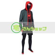 画像2: スパイダーマン: スパイダーバース Spider-Man: Into the Spider-Verse マイルズ マイルス・モラレス コスプレ衣装 バラ売り可 (2)