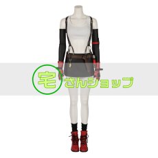 画像1: FF7 ファイナルファンタジーVII ティファ ロックハート Tifa 風 コスプレ衣装  ブーツ付き　コスプレ靴  バラ売り可 (1)