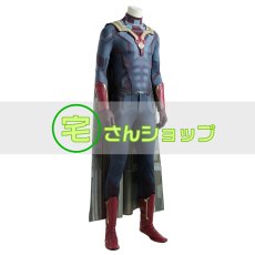 画像2: ヴィジョン 風 ワンダヴィジョン WandaVision 2020ドラマ コスチューム コスプレ衣装 コスプレ靴 ブーツ付き マスク付き バラ売り可 (2)