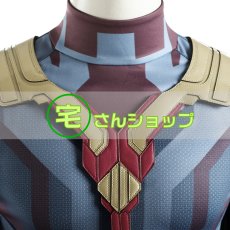 画像7: ヴィジョン 風 ワンダヴィジョン WandaVision 2020ドラマ コスチューム コスプレ衣装 コスプレ靴 ブーツ付き マスク付き バラ売り可 (7)