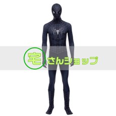 画像1: 映画  Spider-Man 3　スパイダーマン  ブラック スパイダーマン  ピーターパーカー   コスチューム　コスプレ衣装  コスプレ靴　ブーツ付き　バラ売り可 (1)