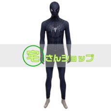 画像5: 映画  Spider-Man 3　スパイダーマン  ブラック スパイダーマン  ピーターパーカー   コスチューム　コスプレ衣装  コスプレ靴　ブーツ付き　バラ売り可 (5)