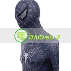 画像6: 映画  Spider-Man 3　スパイダーマン  ブラック スパイダーマン  ピーターパーカー   コスチューム　コスプレ衣装  コスプレ靴　ブーツ付き　バラ売り可 (6)