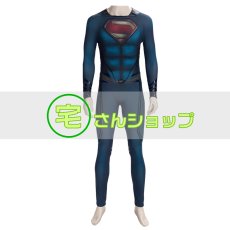 画像4: スーパーマン マン・オブ・スティール Superman クラーク・ケント 風  2013映画　コスチューム  コスプレ衣装 コスプレ靴  ブーツ付き  バラ売り可 (4)