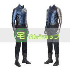 画像2: ファルコン&ウィンター・ソルジャー   Winter Soldier  バッキー・バーンズ 風   2020ドラマ　コスチューム  コスプレ衣装 コスプレ靴  ブーツ付き  バラ売り可 (2)