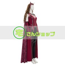 画像2: ワンダ   風  ワンダヴィジョン  WandaVision 　2021ドラマ　コスチューム  コスプレ衣装  コスプレ靴 ブーツ付き バラ売り可 (2)