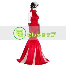 画像2: 2021映画 クルエラ  赤いドレス 風  コスチューム　コスプレ衣装 コスプレウィッグ かつら wig  バラ売り可 (2)