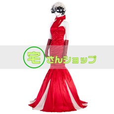 画像3: 2021映画 クルエラ  赤いドレス 風  コスチューム　コスプレ衣装 コスプレウィッグ かつら wig  バラ売り可 (3)