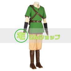 画像2: ゼルダの伝説 スカイウォードソード リンク   風   コスプレ衣装 コスプレ靴  ブーツ付き  バラ売り可 (2)