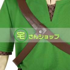 画像4: ゼルダの伝説 スカイウォードソード リンク   風   コスプレ衣装 コスプレ靴  ブーツ付き  バラ売り可 (4)