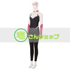 画像3: スパイダーマン:アクロス・ザ・スパイダーバース  グウェン・ステイシー 風  コスチューム　コスプレ衣装  バラ売り可 (3)