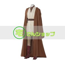 画像3: スター・ウォーズ Star Wars オビ＝ワン・ケノービ ジェダイ マスター 風 コスチューム  コスプレ衣装  コスプレ靴 ブーツ付き オーダーメイド バラ売り可 (3)