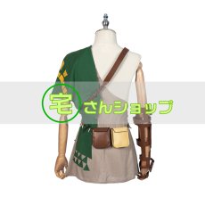 画像4: ゼルダの伝説 ブレス オブ ザ ワイルド 2 リンク 風  コスチューム コスプレ衣装 コスプレ靴  ブーツ付き  バラ売り可 オーダーメイド (4)