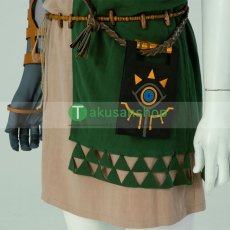 画像6: ゼルダの伝説 ティアーズ オブ ザ キングダム リンク  風   コスプレ衣装 コスチューム コスプレ靴  ブーツ付き  バラ売り可 (6)