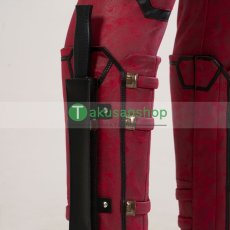 画像27: 【武器無し】デッドプール Deadpool 3  ウェイド ウィルソン 風  コスチューム コスプレ衣装 コスプレ靴 バラ売り可 オーダーメイド (27)