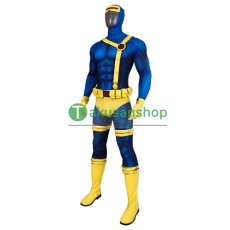 画像3: X-MEN 97 サイクロップス スコット・サマーズ Cyclops  風 コスチューム コスプレ衣装 コスプレ靴 バラ売り可 オーダーメイド (3)