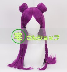 画像1: League of Legends リーグ・オブ・レジェンズ LOL ロル K/DA KDA  カイ＝サ  Kai'Sa 風  コスプレウィッグ かつら cosplay wig 耐熱ウィッグ  専用ネット付   (1)