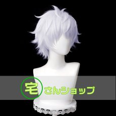 画像2: 呪術廻戦 五条悟  風   コスプレウィッグ かつら cosplay wig 耐熱ウィッグ  専用ネット付   (2)