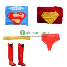 画像19: スーパーマン  Superman クラーク・ケント 風  コスチューム コスプレ衣装 コスプレ靴 ブーツ付き オーダーメイド バラ売り可 (19)