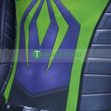 画像14: スパイダーマン 2 Spider-Man 2  パープル・ドミニオン・スーツ マイルス・モラレス マイルズ  風  コスチューム コスプレ衣装 (14)