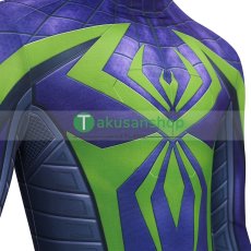 画像16: スパイダーマン 2 Spider-Man 2  パープル・ドミニオン・スーツ マイルス・モラレス マイルズ  風  コスチューム コスプレ衣装 (16)