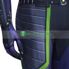 画像19: スパイダーマン 2 Spider-Man 2  パープル・ドミニオン・スーツ マイルス・モラレス マイルズ  風  コスチューム コスプレ衣装 (19)