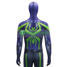 画像21: スパイダーマン 2 Spider-Man 2  パープル・ドミニオン・スーツ マイルス・モラレス マイルズ  風  コスチューム コスプレ衣装 (21)
