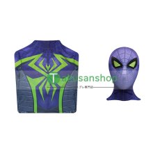 画像27: スパイダーマン 2 Spider-Man 2  パープル・ドミニオン・スーツ マイルス・モラレス マイルズ  風  コスチューム コスプレ衣装 (27)