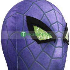 画像8: スパイダーマン 2 Spider-Man 2  パープル・ドミニオン・スーツ マイルス・モラレス マイルズ  風  コスチューム コスプレ衣装 (8)