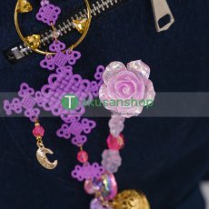画像36: 豪華刺繍Ver KPOPガールズ! デーモン・ハンターズ  ルミ  風 コスチューム コスプレ衣装  オーダーメイド (36)