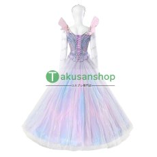 画像4: Wicked ウィキッド 永遠の約束  映画  グリンダ  風 コスチューム コスプレ衣装  オーダーメイド (4)