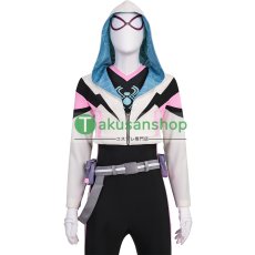 画像9: Spider-Man スパイダーマン フレンドリー・ネイバーフッド  グウェン 風  コスチューム コスプレ衣装 オーダーメイド (9)