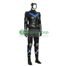 画像2: バットマン：アーカム・ナイト ナイトウィング Nightwing ディック・グレイソン  風 コスチューム コスプレ衣装 オーダーメイド (2)