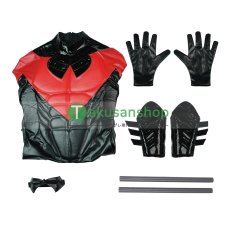 画像26: THE NEW 52 バットマン ナイトウィング Nightwing ディック・グレイソン  風 コスチューム コスプレ衣装 オーダーメイド (26)