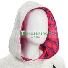 画像10: スパイダーマン: スパイダーバース Spider-Man: Into the Spider-Verse グウェン・ステイシー スパイダー・グウェン 風 コスプレ衣装 コスチューム (10)