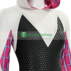 画像11: スパイダーマン: スパイダーバース Spider-Man: Into the Spider-Verse グウェン・ステイシー スパイダー・グウェン 風 コスプレ衣装 コスチューム (11)
