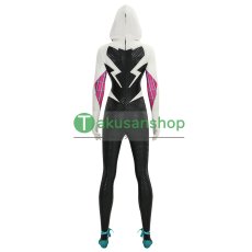 画像4: スパイダーマン: スパイダーバース Spider-Man: Into the Spider-Verse グウェン・ステイシー スパイダー・グウェン 風 コスプレ衣装 コスチューム (4)