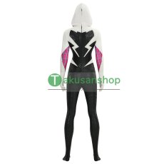 画像8: スパイダーマン: スパイダーバース Spider-Man: Into the Spider-Verse グウェン・ステイシー スパイダー・グウェン 風 コスプレ衣装 コスチューム (8)